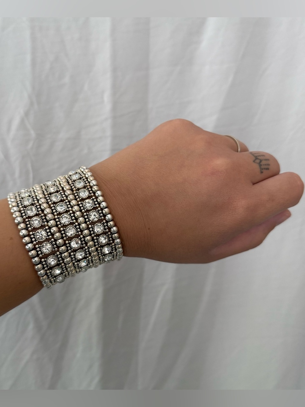 Rhinestone Stretch Cuff